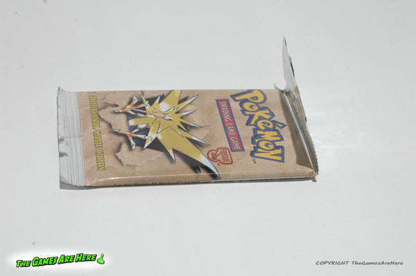Pokemon Trading Card Game Booster Pack Fossil Zapdos Art - Wizards of The Games Are Here Pokemon Trading Card Game Booster Pack Fossil Zapdos Art - Wizards of The Games Are Here