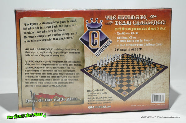 QuadChess Chess Game 2011 Team Play 2 to 4 Players New Sealed Perpetual  Group