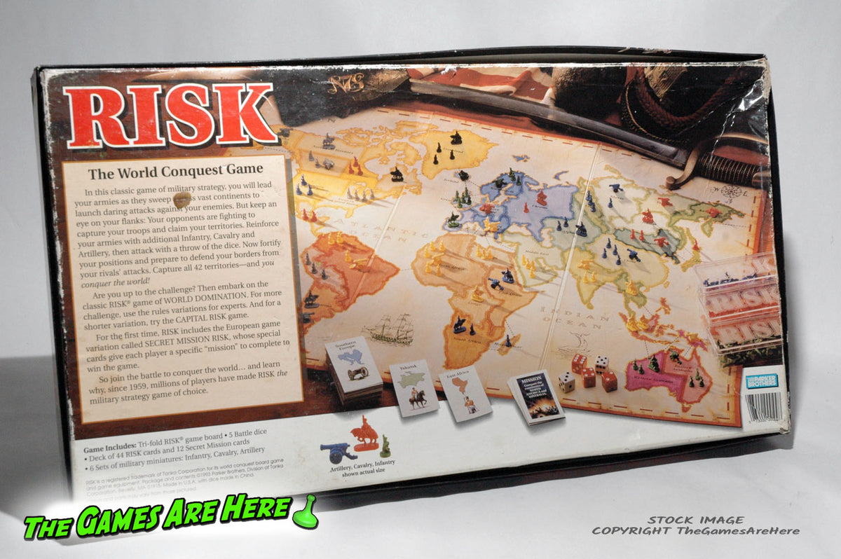 Risk Game of World Conquest - Parker Brothers 1993 – The Games Are Here