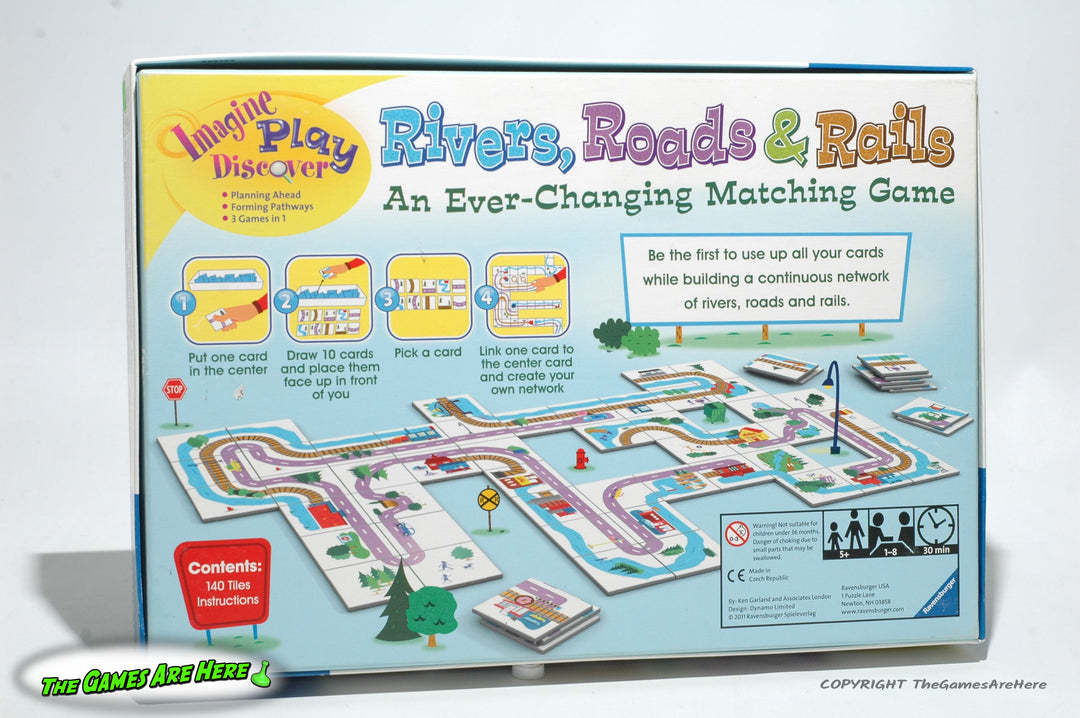 Rivers, Roads & Rails Matching Game - Ravensburger 2011 – The Games Are ...