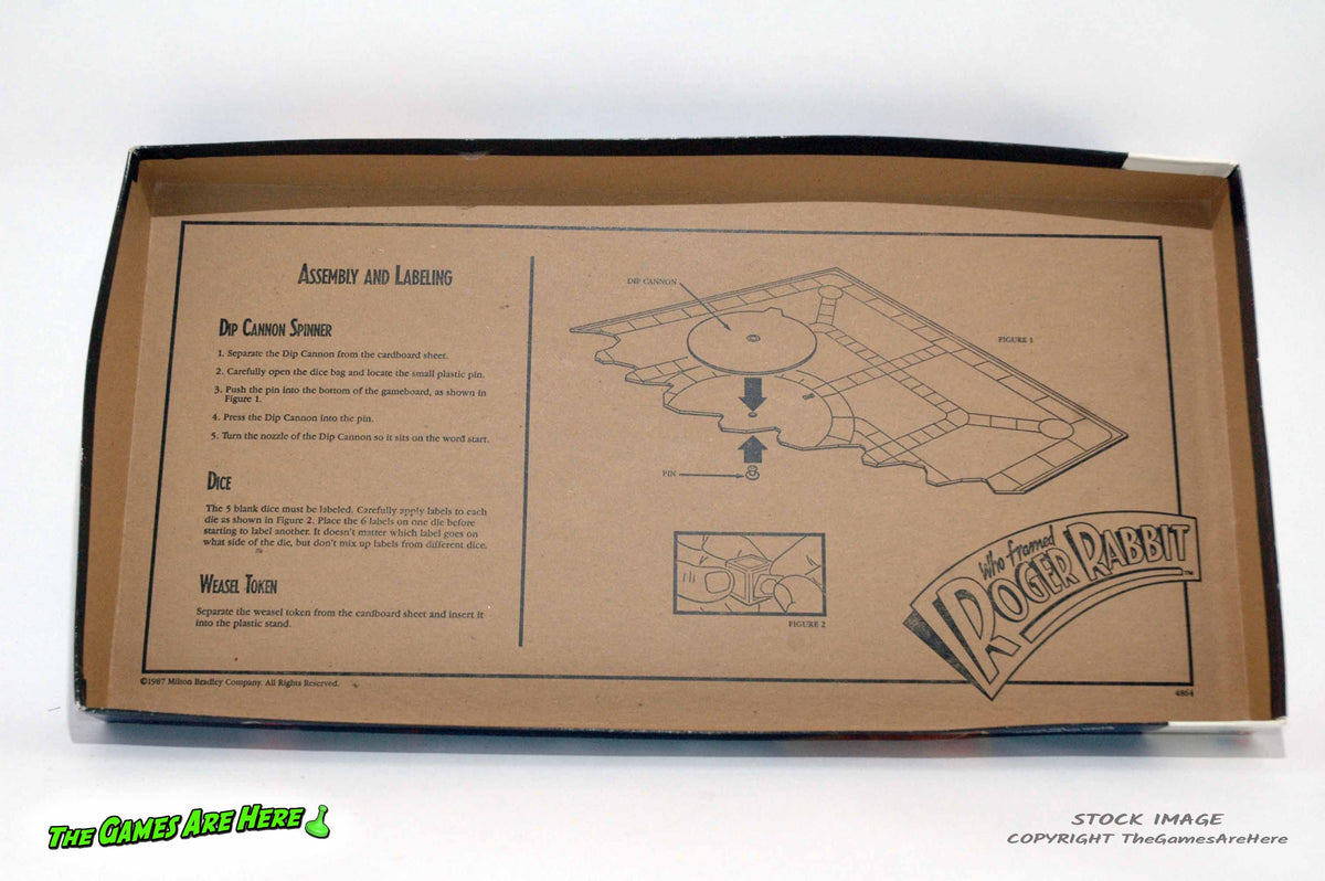 Who Framed Roger Rabbit Board Game - Milton Bradley 1987 – The Games ...