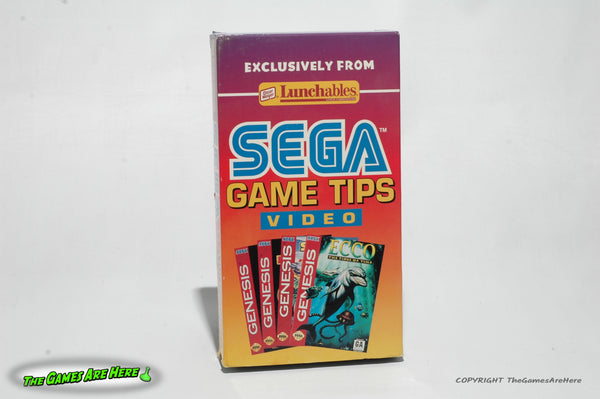 Sega Game Tips VHS Video Lunchables Promo Tape - Sega 1995