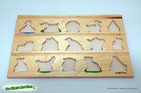 Wooden Play Board Puzzle - Simplex Toys made in Holland
