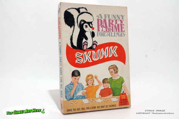 Skunk Dice Game - Schaper 1968 w Box Wear