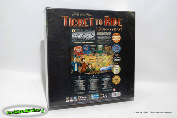 Ticket To Ride 10th Anniversary - Days of Wonder 2014 Brand New The Games Are Here Ticket To Ride 10th Anniversary - Days of Wonder 2014 Brand New The Games Are Here