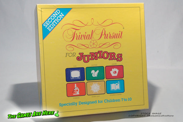 Trivial Pursuit Junior Second Edition Game - Parker Brothers 1990