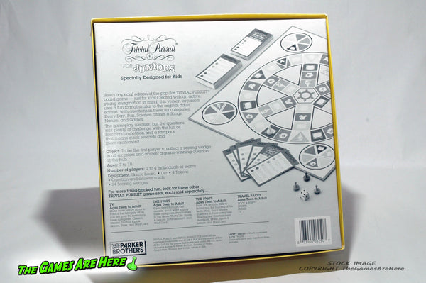 Trivial Pursuit Junior Second Edition Game - Parker Brothers 1990