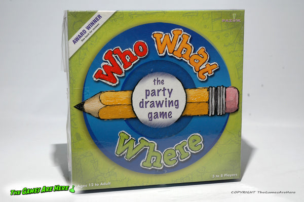 Who What Where Party Drawing Game - Pazow 2005 NEW